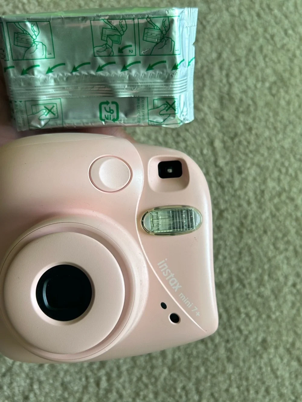 Fujifilm Instax Mini 7+ Instant Camera in Light Pink